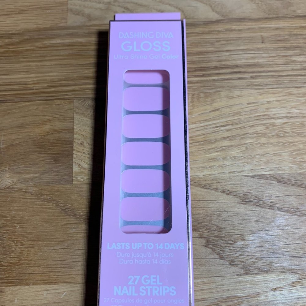 Dashing Diva Gel Nail Strips - Pop Rock Pink